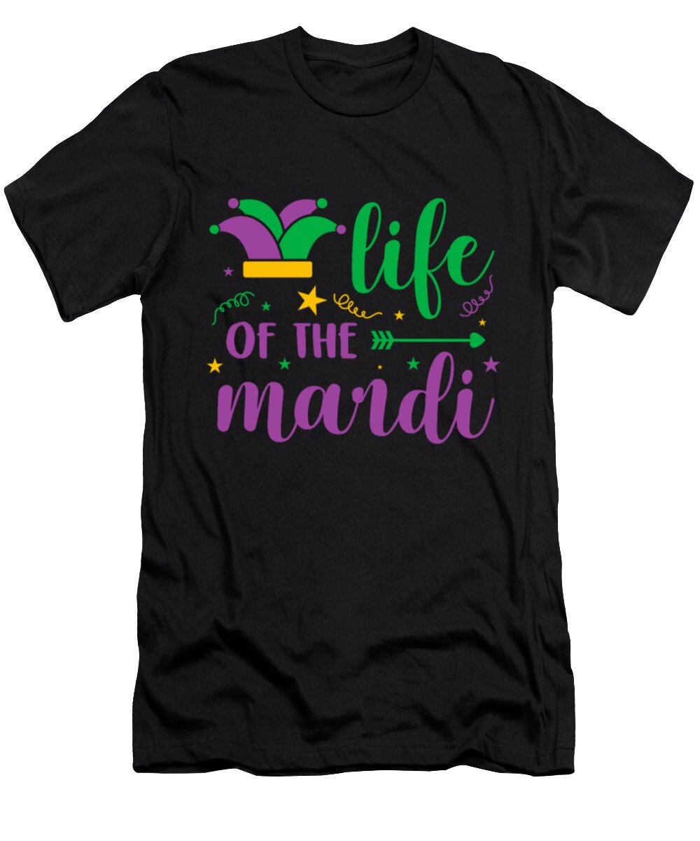 Mardi Gras T-Shirt featuring the digital art Life Of The Mardi Gras by Tinh Tran Le Thanh