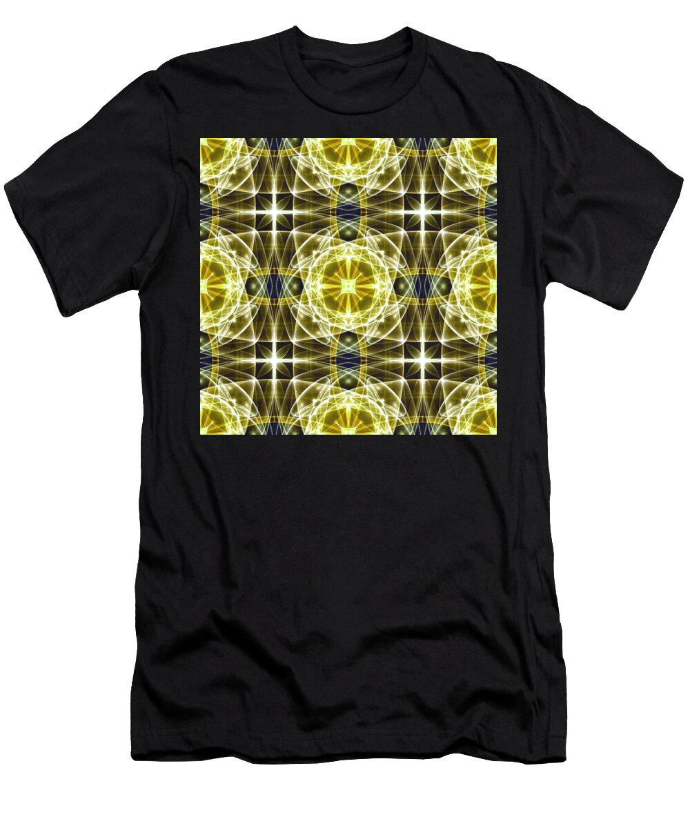 Pattern T-Shirt featuring the mixed media Light pattern space by Vintage Collectables