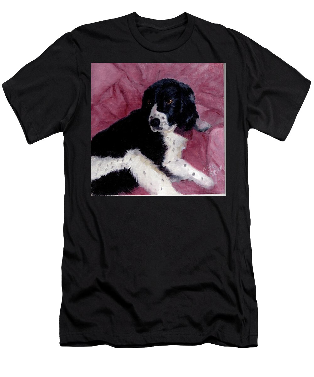 Dog T-Shirt featuring the painting Lounging Around by Alice Leggett