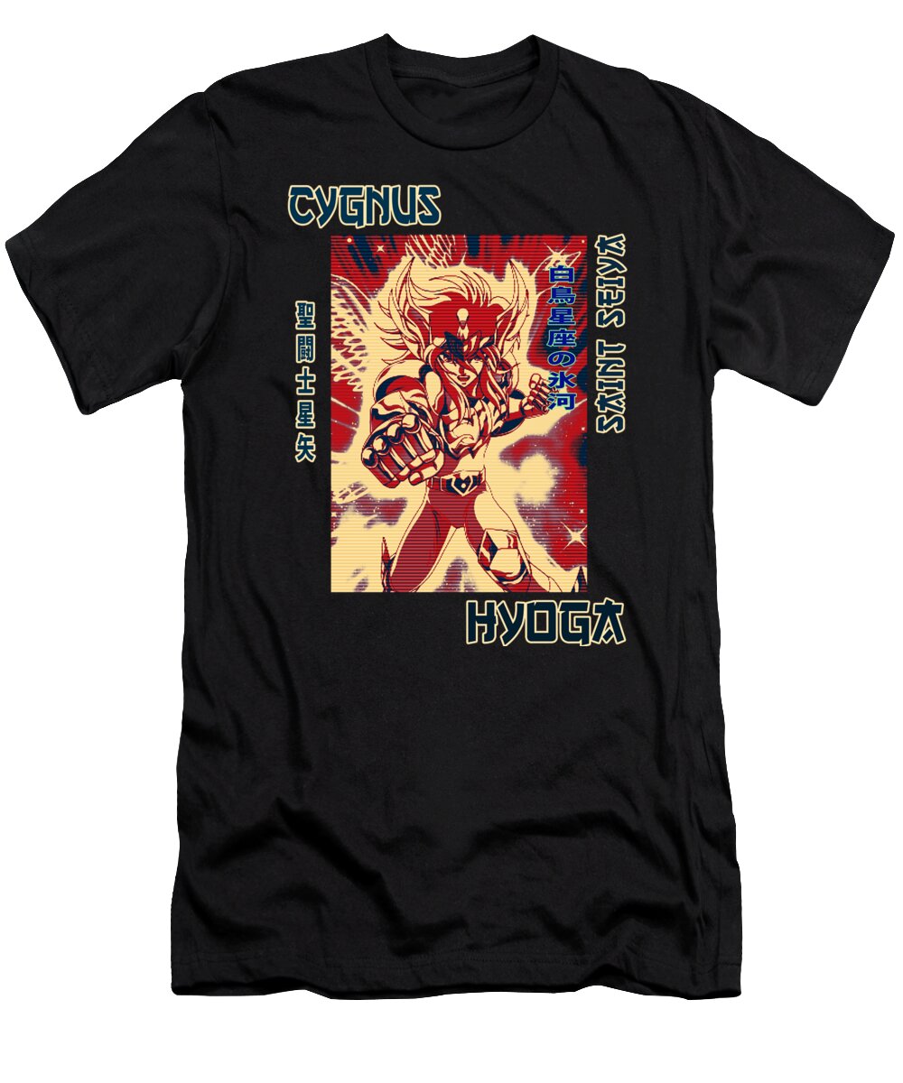Andromeda T-Shirt featuring the drawing Love Cygnus Art Saint Seiya Gifts Idea by Lotus Leafal