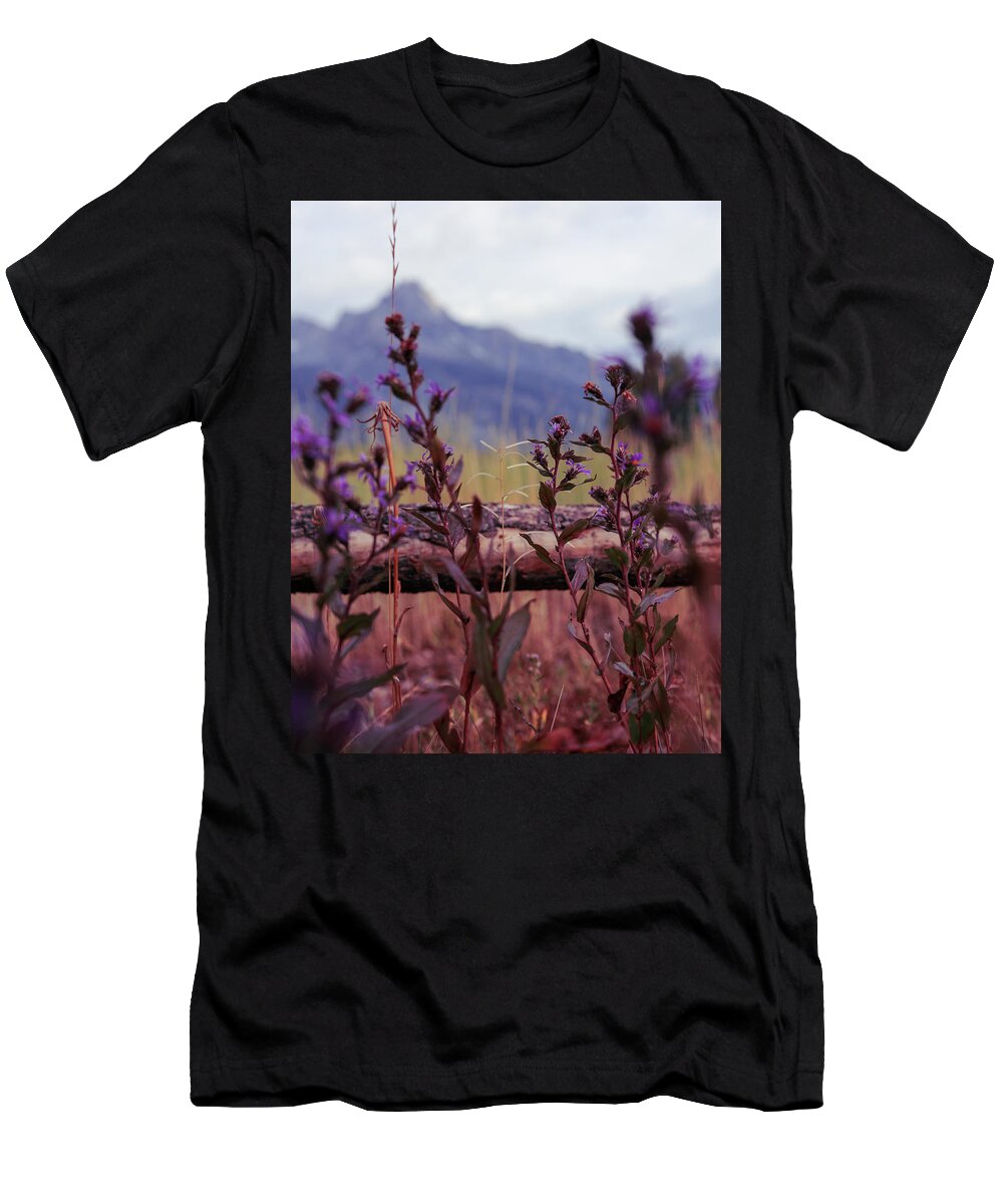 Mountain T-Shirt featuring the photograph Lovely Lavender in Front by Go and Flow Photos