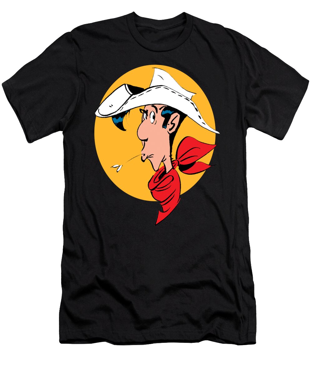 Lucky Luke T-Shirt by Parto Dimejo - Fine Art America | T-Shirts