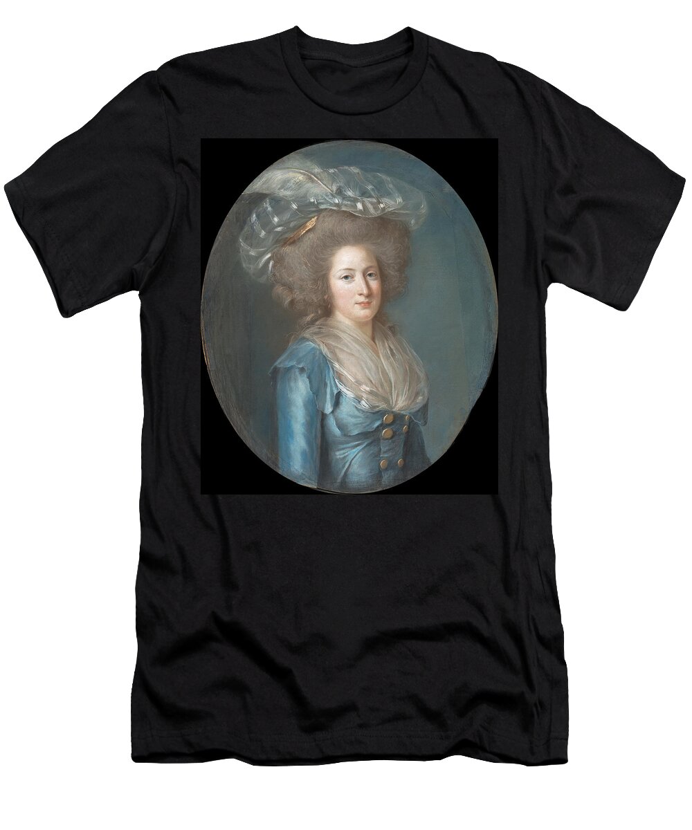 Adelaide Labille-guiard T-Shirt featuring the drawing Madame Elisabeth de France by Adelaide Labille-Guiard