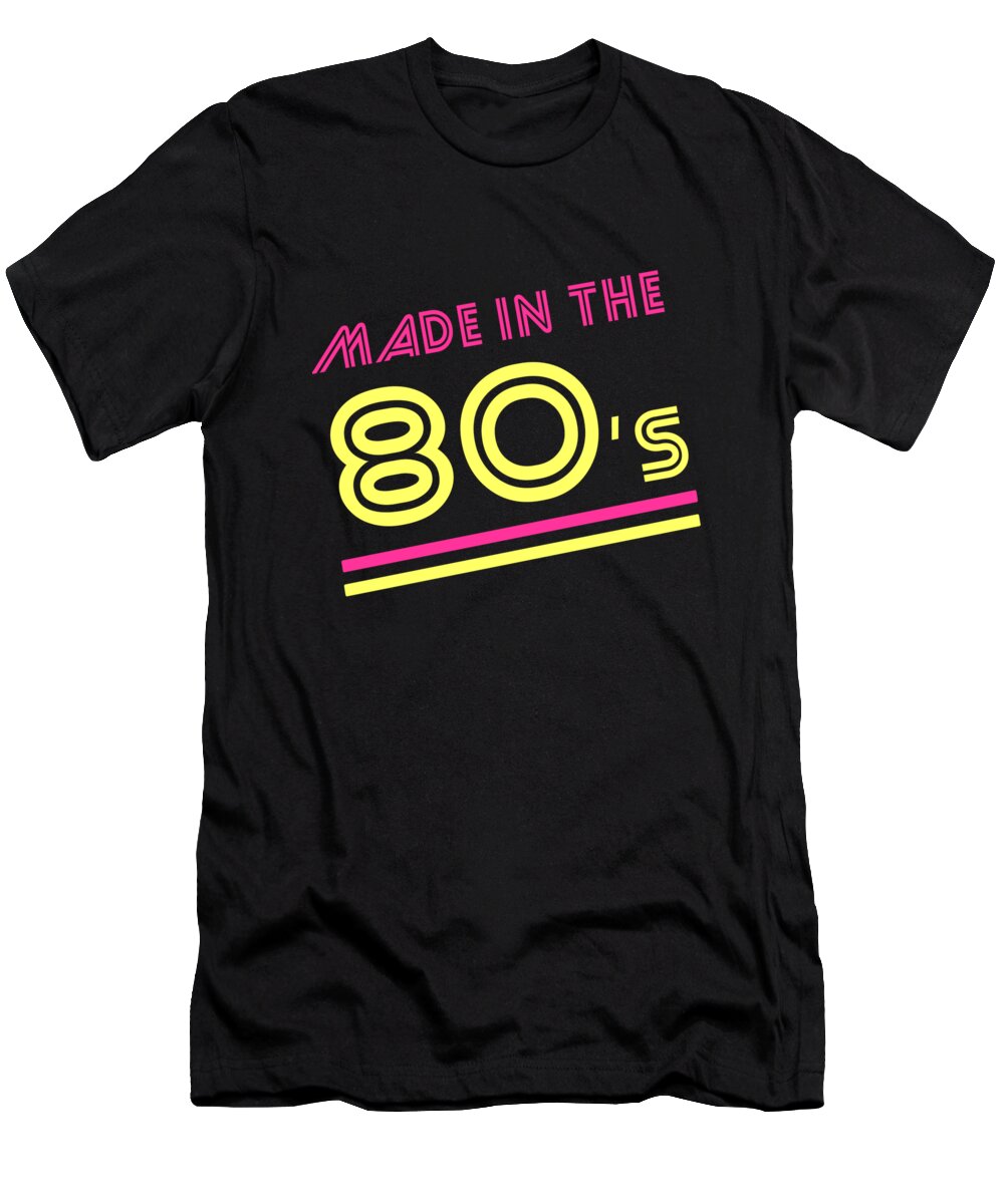 Retro T-Shirt featuring the digital art Made In The 80s by Flippin Sweet Gear