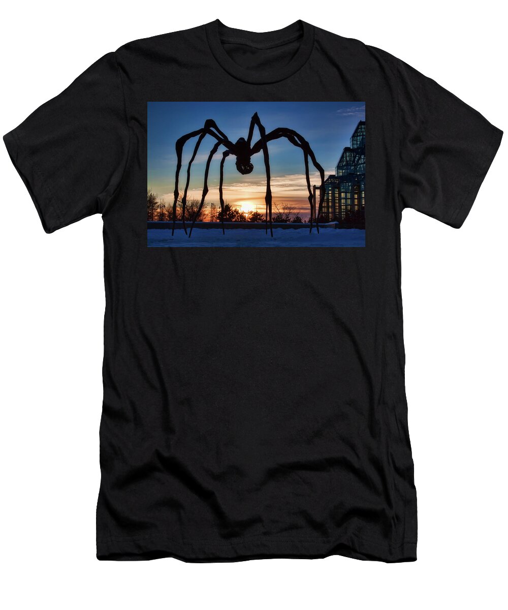 Maman T-Shirt featuring the photograph Maman the Spider, Ottawa by Tatiana Travelways