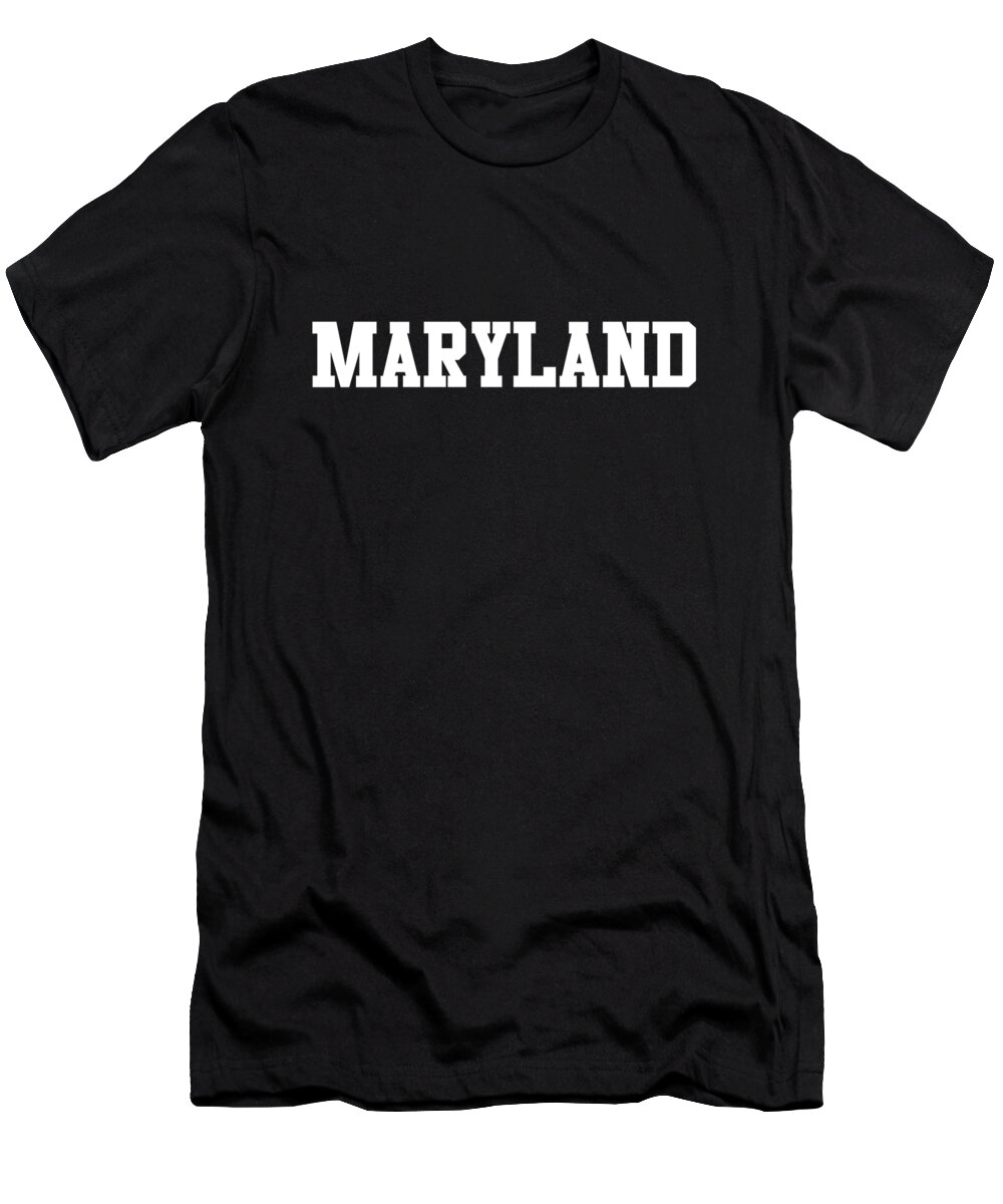 Funny T-Shirt featuring the digital art Maryland by Flippin Sweet Gear