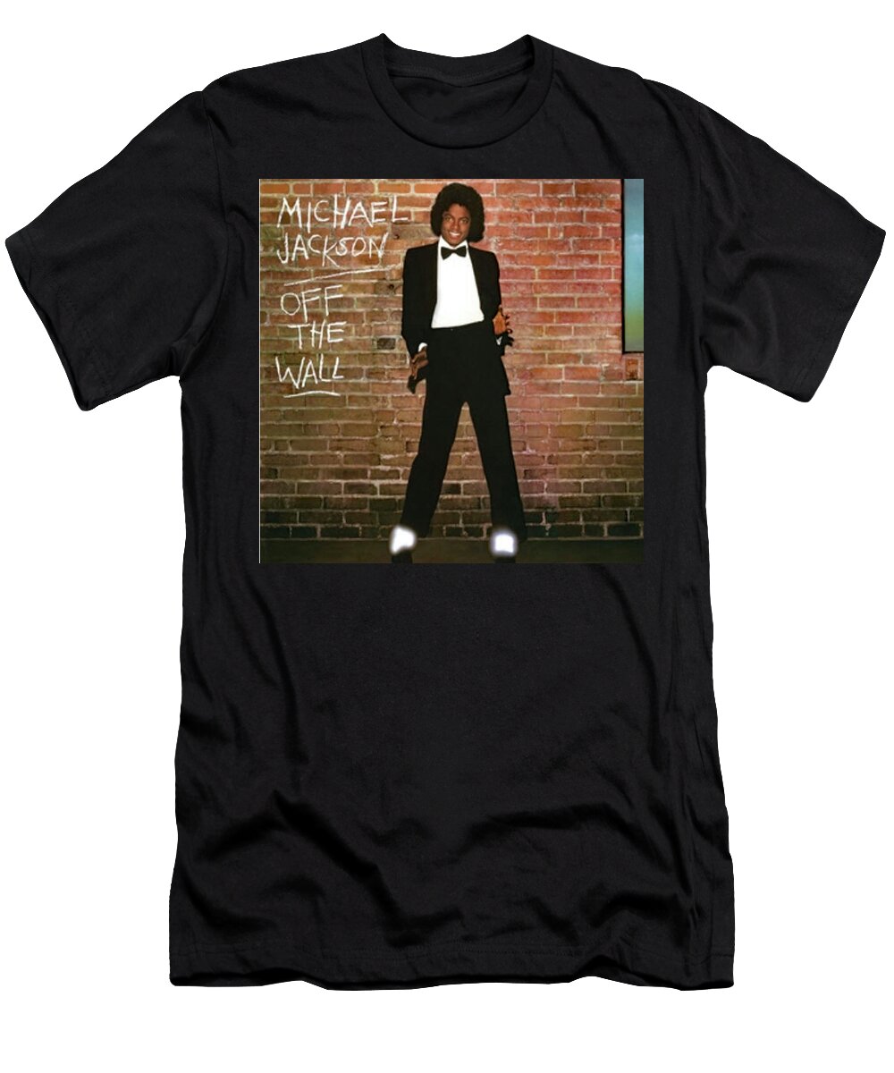 Singer T-Shirt featuring the photograph Michael Jackson by Imagery-at- Work