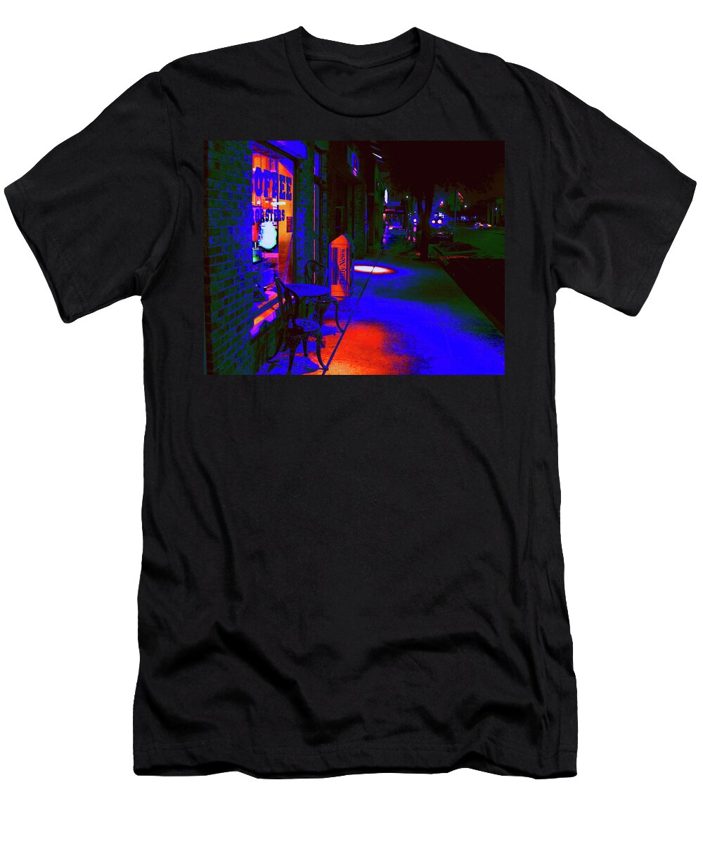 Maas T-Shirt featuring the digital art Midnight Coffee Dream by Larry Beat