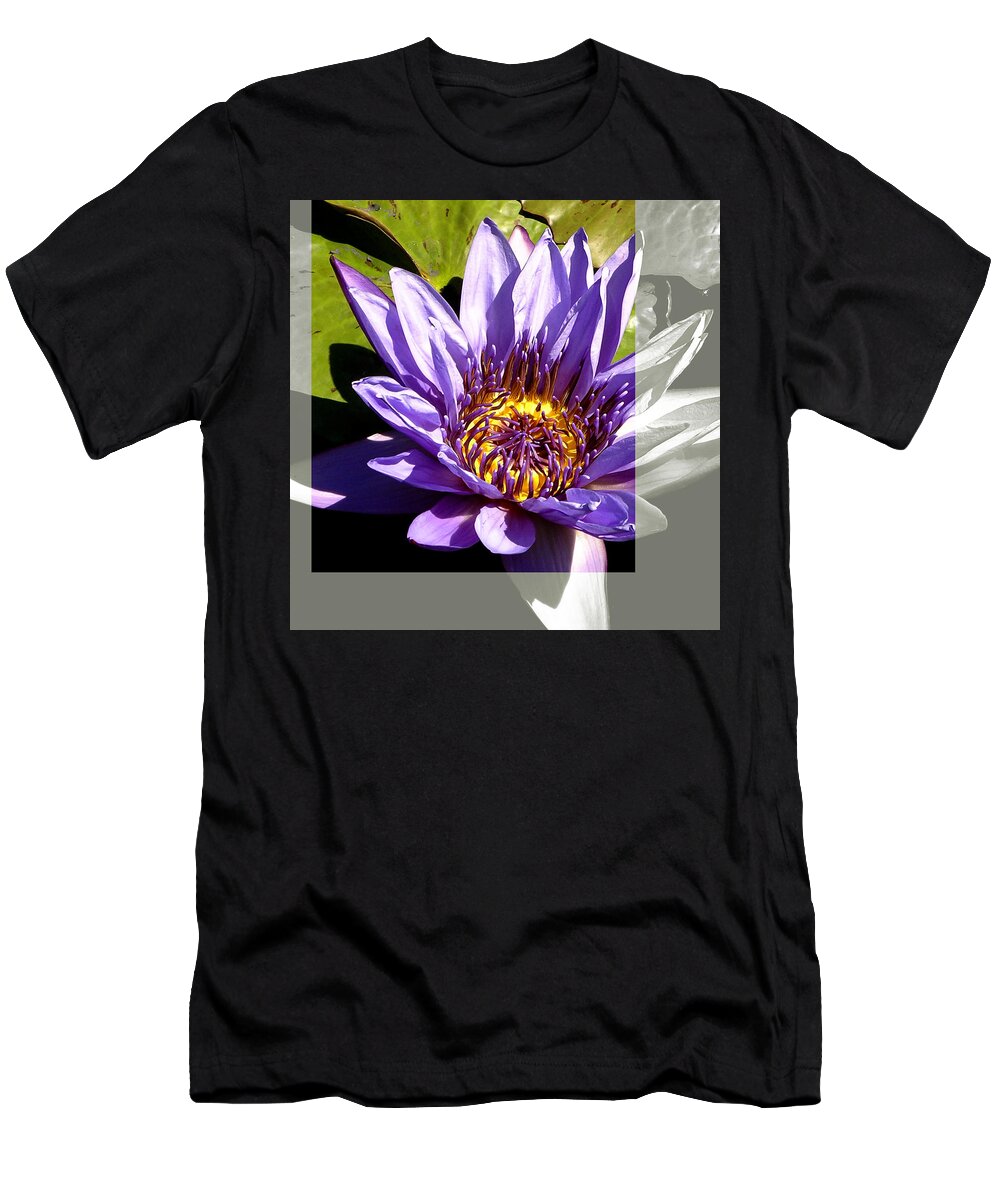 Landscape T-Shirt featuring the photograph Missouri Botanical Garden Water Lily Flower by Patrick Malon