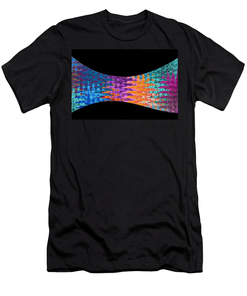 Abstract T-Shirt featuring the digital art Mod 60's - Bow Tie? by Ronald Mills