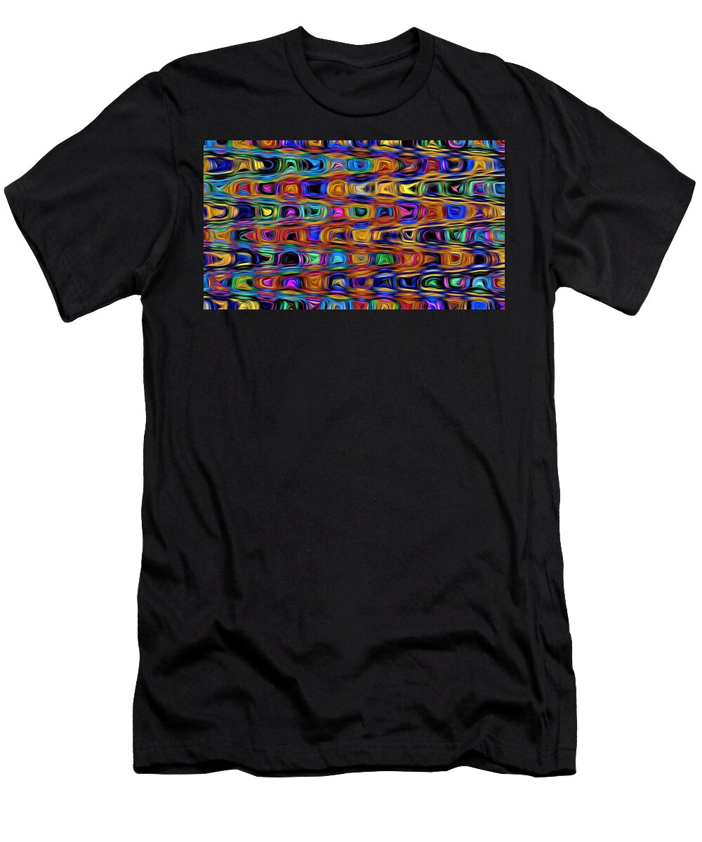 Abstract T-Shirt featuring the digital art Mod Psychedelic Pattern - Abstract by Ronald Mills