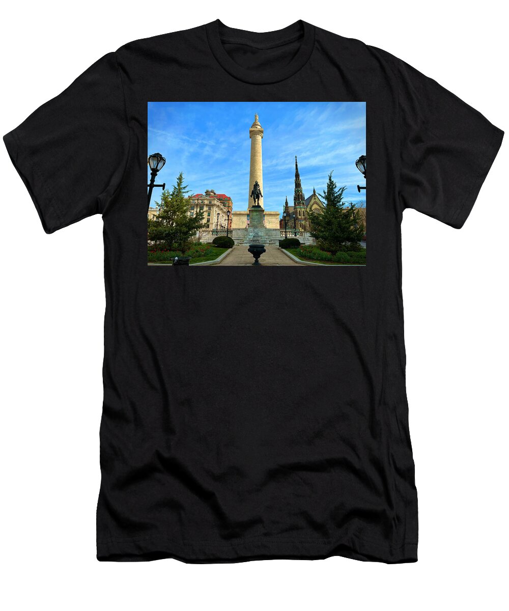 Monument T-Shirt featuring the photograph Mount Vernon by Chris Montcalmo