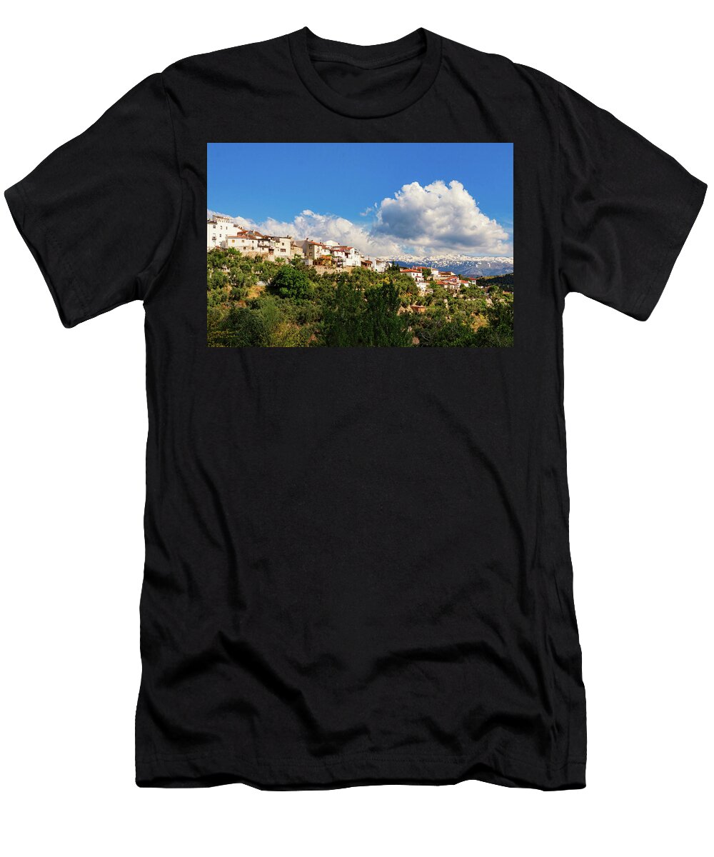 Mountain Village T-Shirt featuring the photograph Mountain village in Spain by Tatiana Travelways