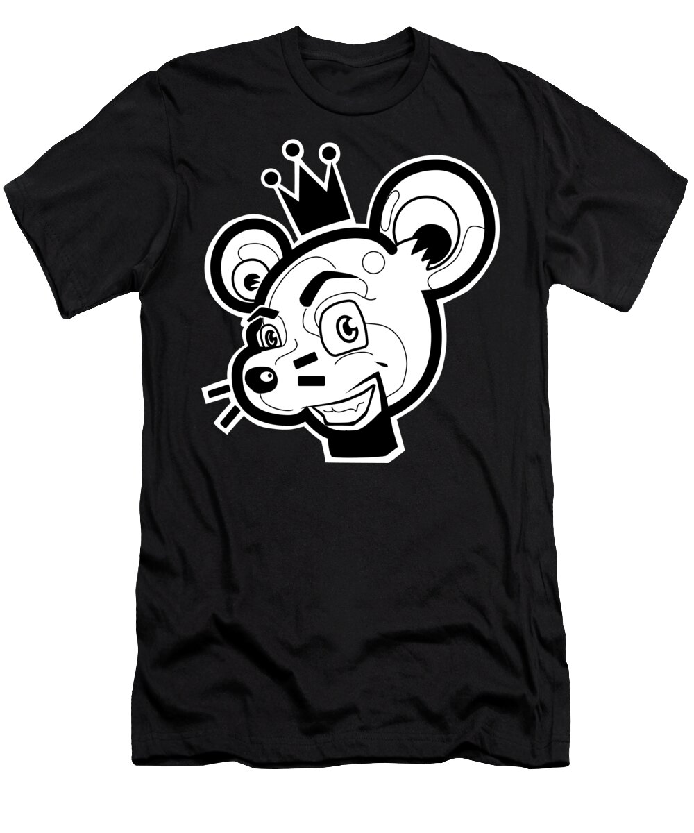 Illustration T-Shirt featuring the digital art Mouseizm Logo by Myron Belfast