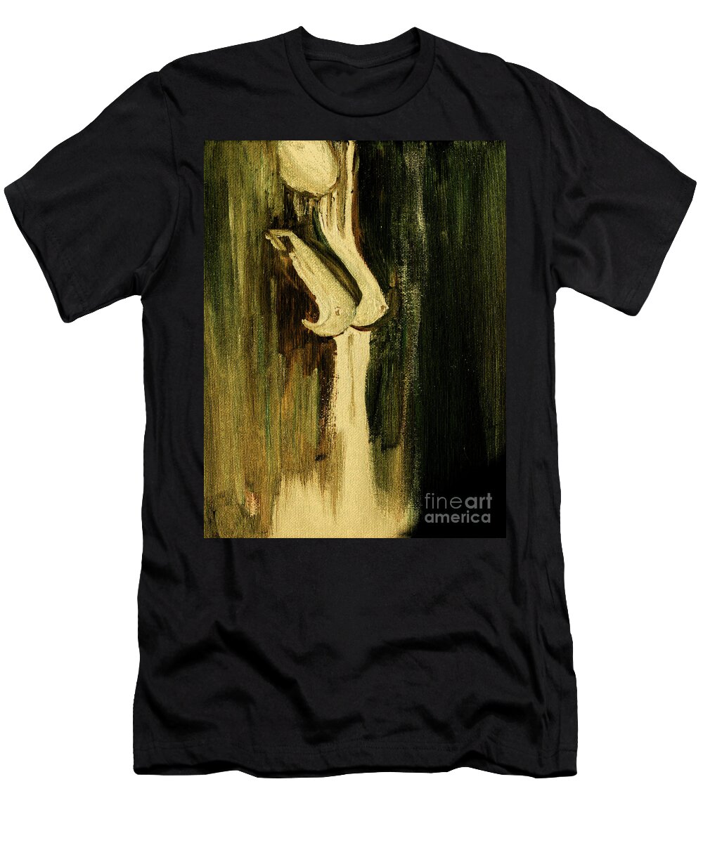 Naked Beauty T-Shirt featuring the painting Naked Beauty by Julie Lueders 