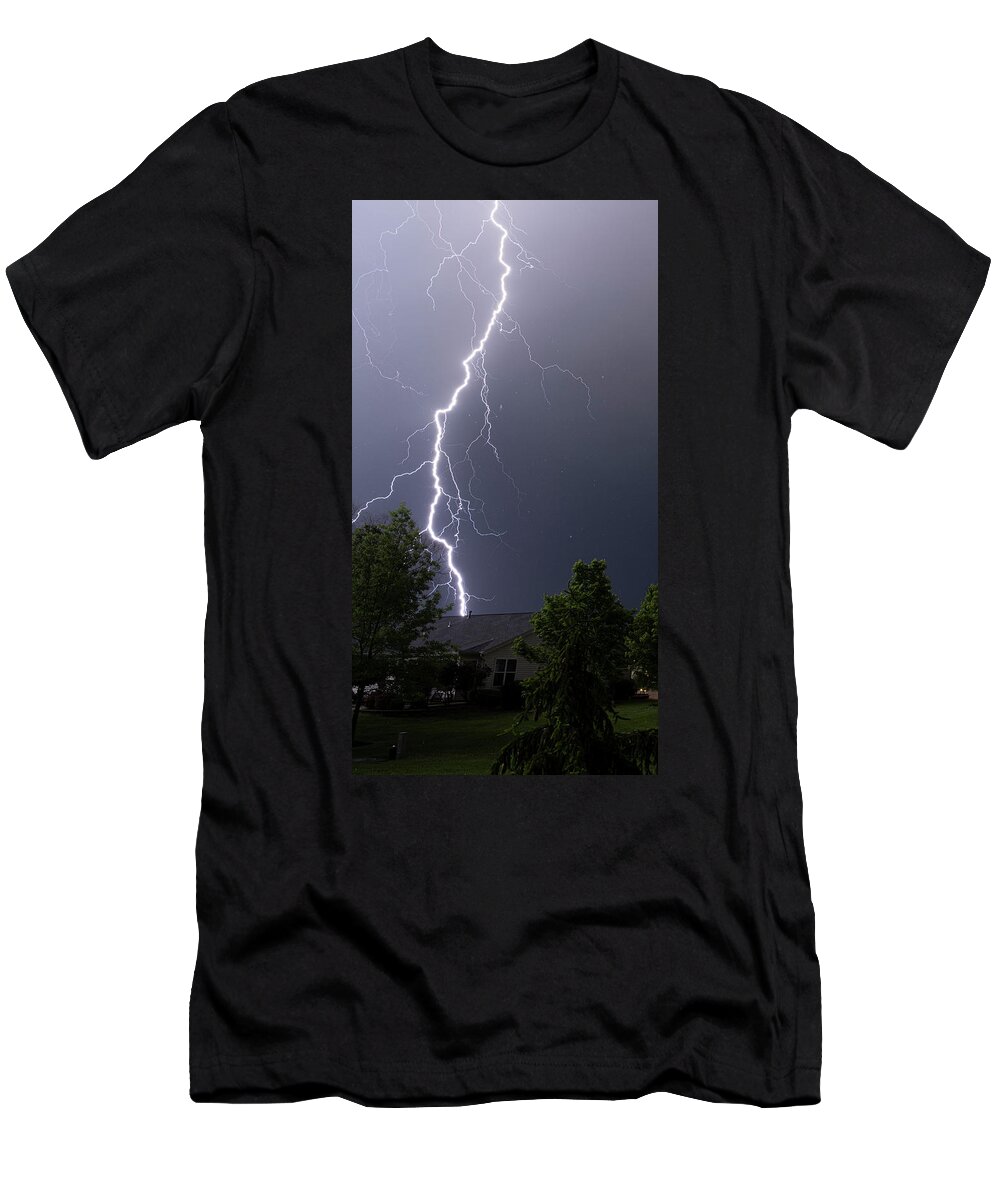 Lighting T-Shirt featuring the photograph Neighborhood Bolt by Marcus Hustedde