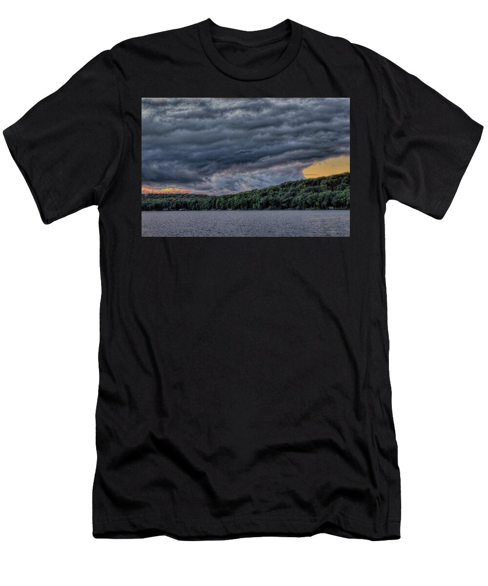 Upnorth T-Shirt featuring the photograph North Twin Lake Downburst by Dale Kauzlaric