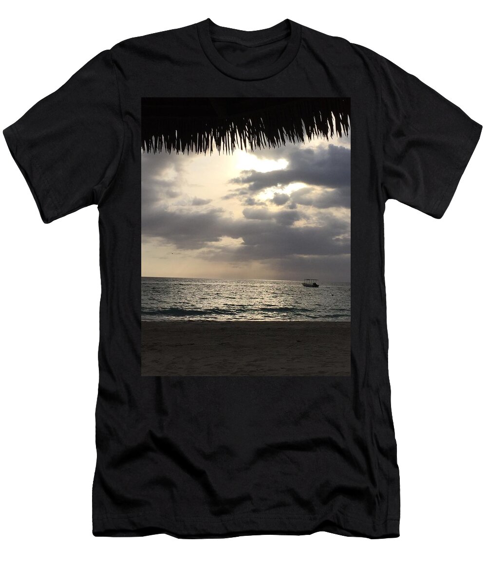 Digital T-Shirt featuring the photograph Ocean Rain by Lisa White