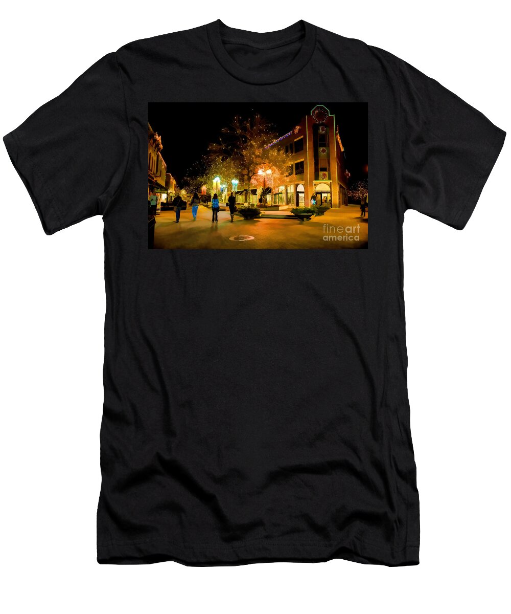 Jon Burch T-Shirt featuring the photograph Old Town Christmas by Jon Burch Photography