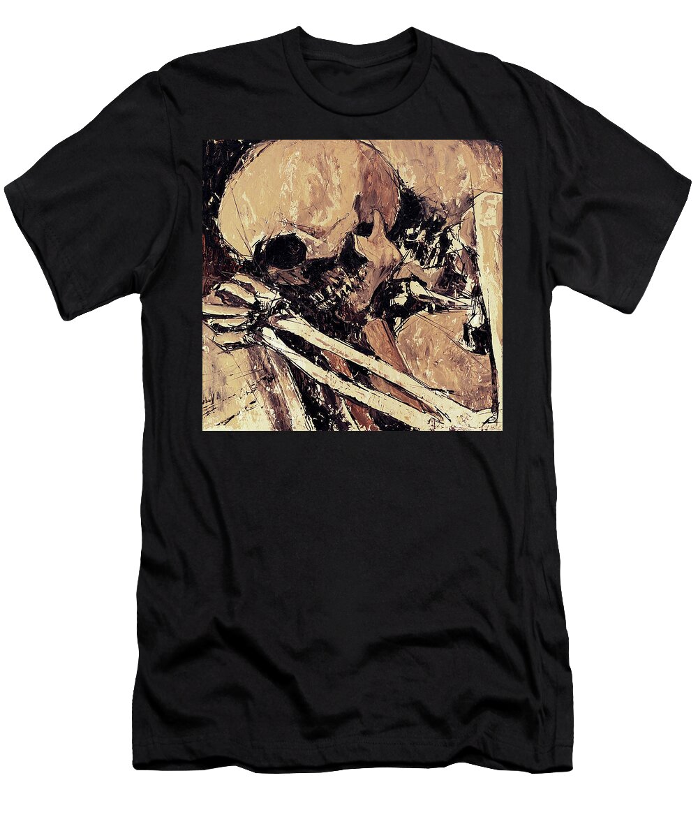 Praying T-Shirt featuring the painting One Prayer Too Late by Sv Bell