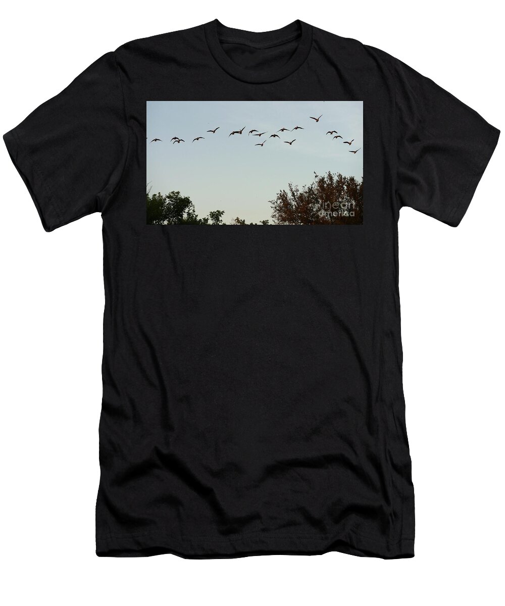 Bird T-Shirt featuring the photograph Out Flying by On da Raks