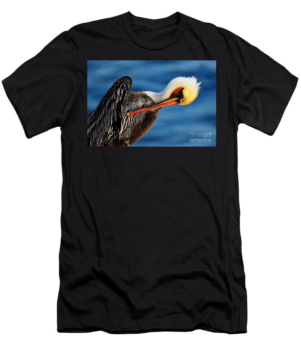 Birds T-Shirt featuring the photograph Pacific Blue by John F Tsumas