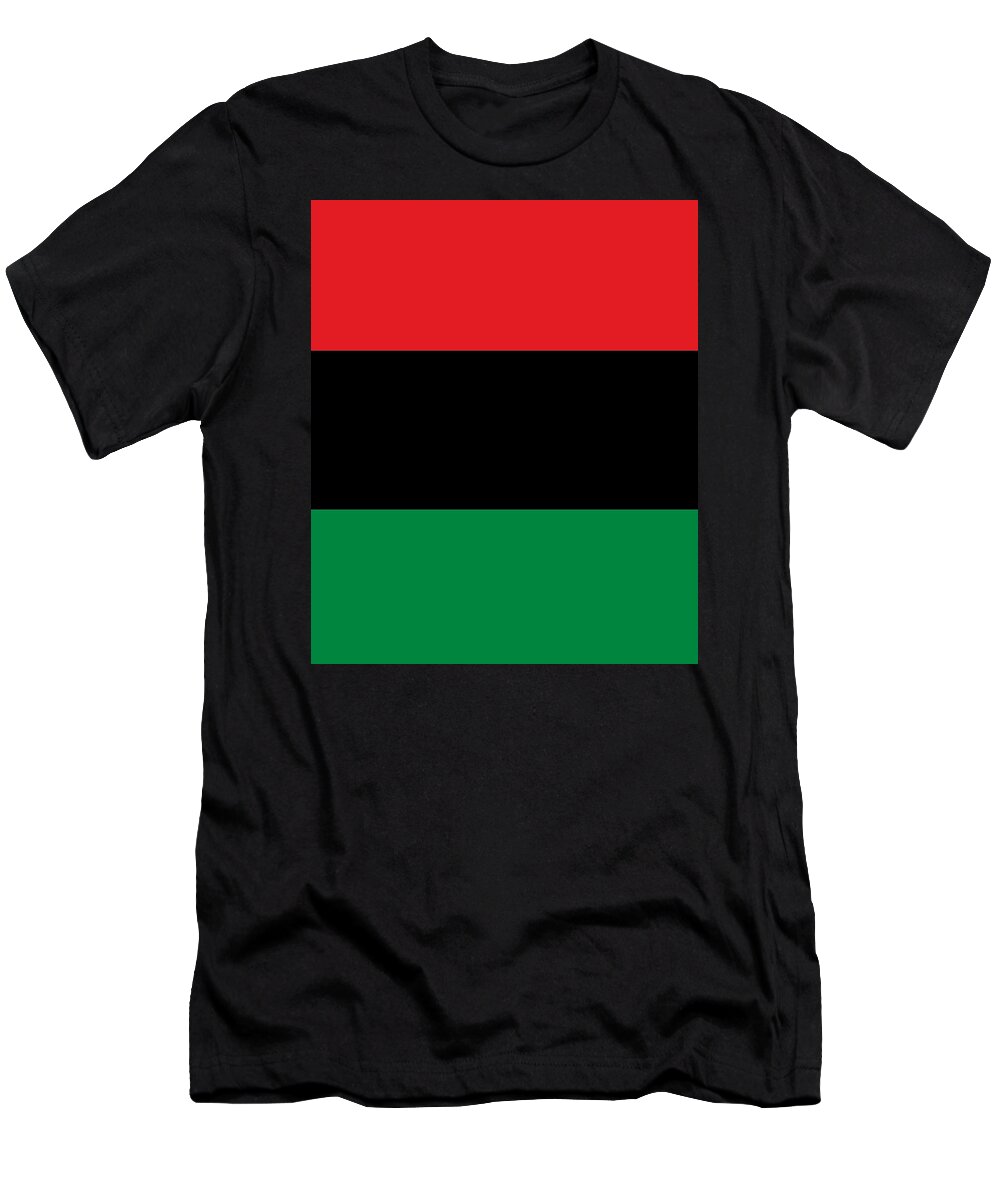 Cool T-Shirt featuring the digital art Pan African Flag by Flippin Sweet Gear