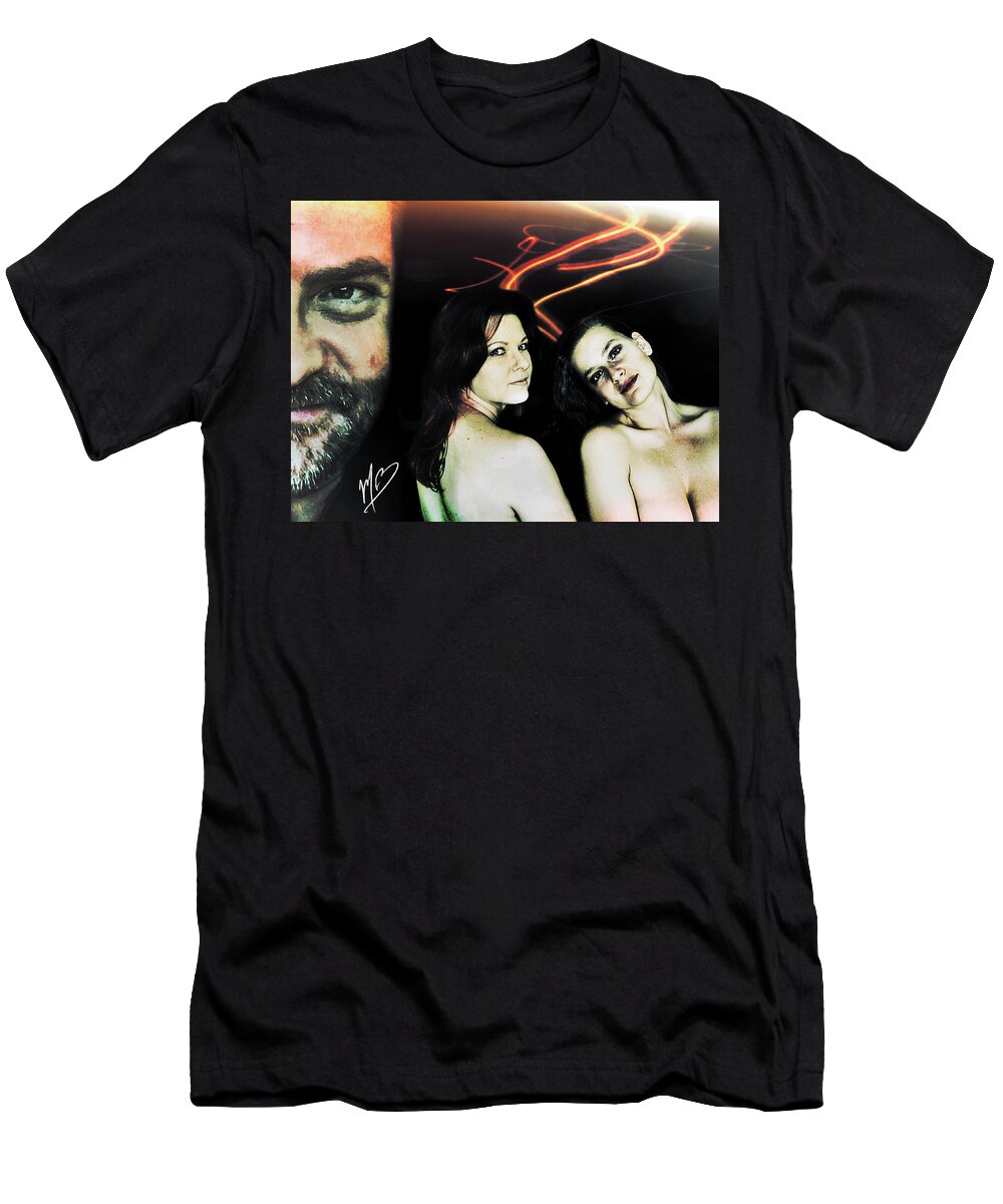 Suggestive T-Shirt featuring the digital art Partnership, Not Ownership by Mark Baranowski