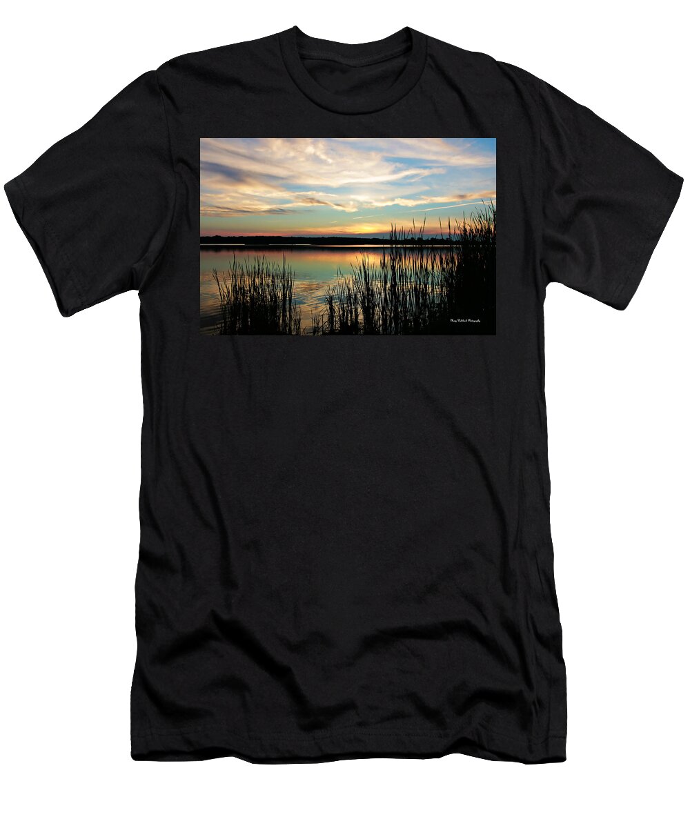 Lake Sunset T-Shirt featuring the photograph Peaceful Sunset by Mary Walchuck