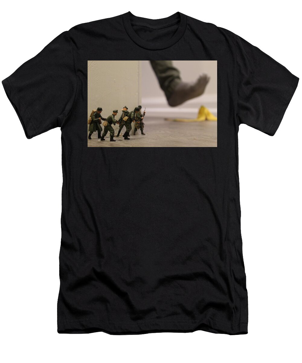 Foot T-Shirt featuring the photograph Peel by Army Men Around the House