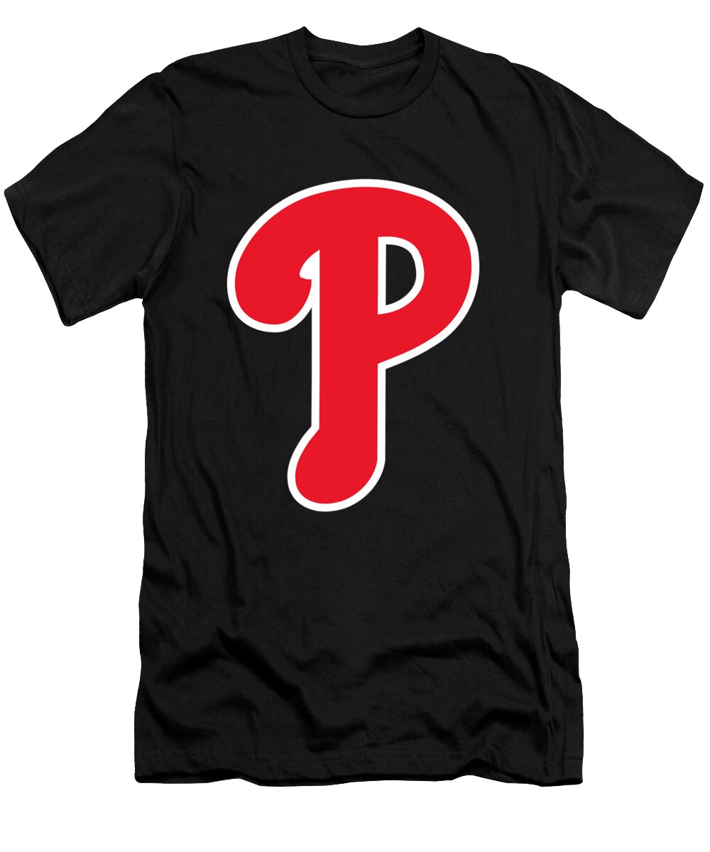 Philadelphia T-Shirt featuring the drawing Philadelphia Phillies by Edith Rosales