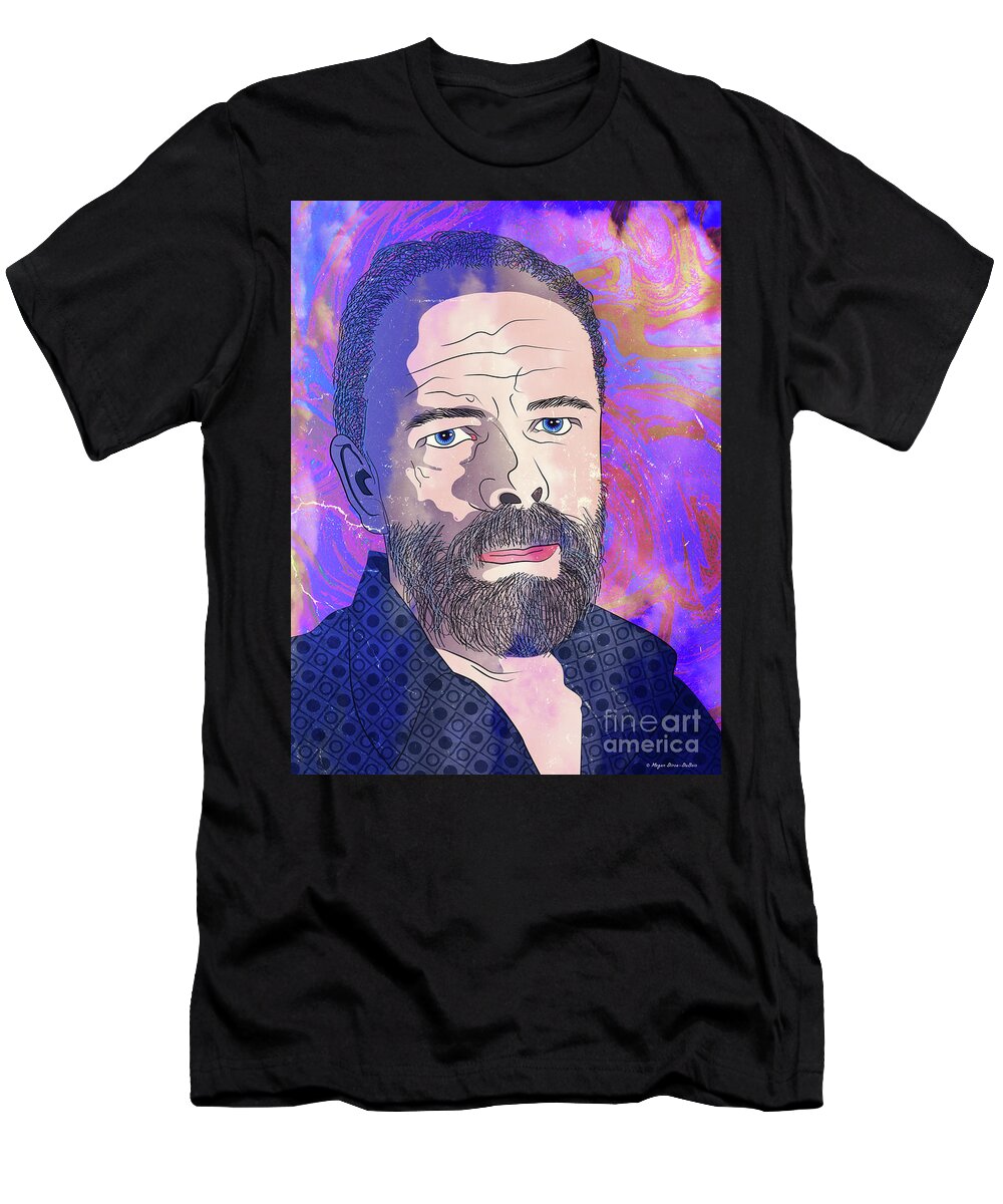 Alternate Reality T-Shirt featuring the digital art Philip K Dick poster by Megan Dirsa-DuBois