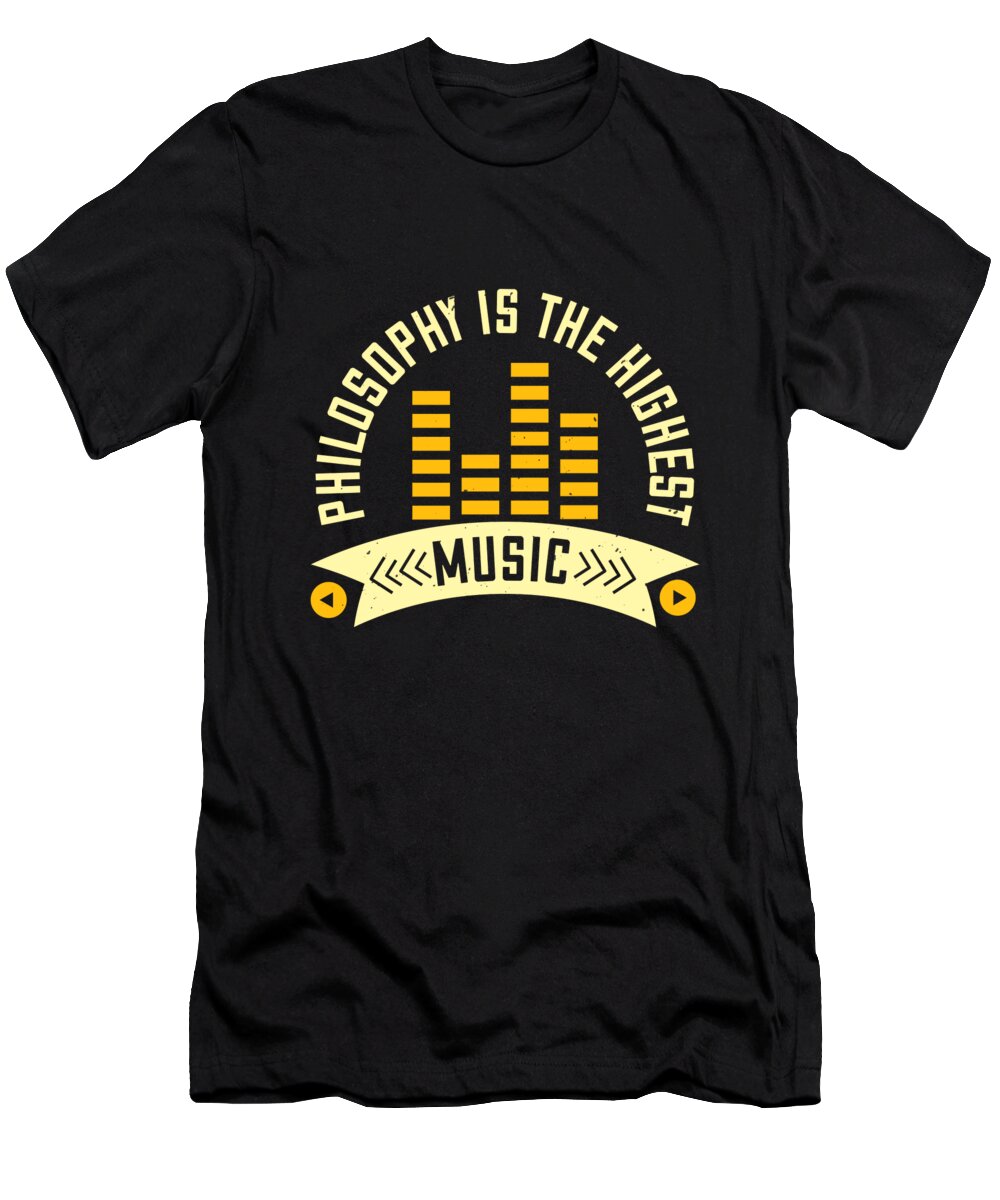Lover T-Shirt featuring the digital art Philosophy is the highest music by Jacob Zelazny