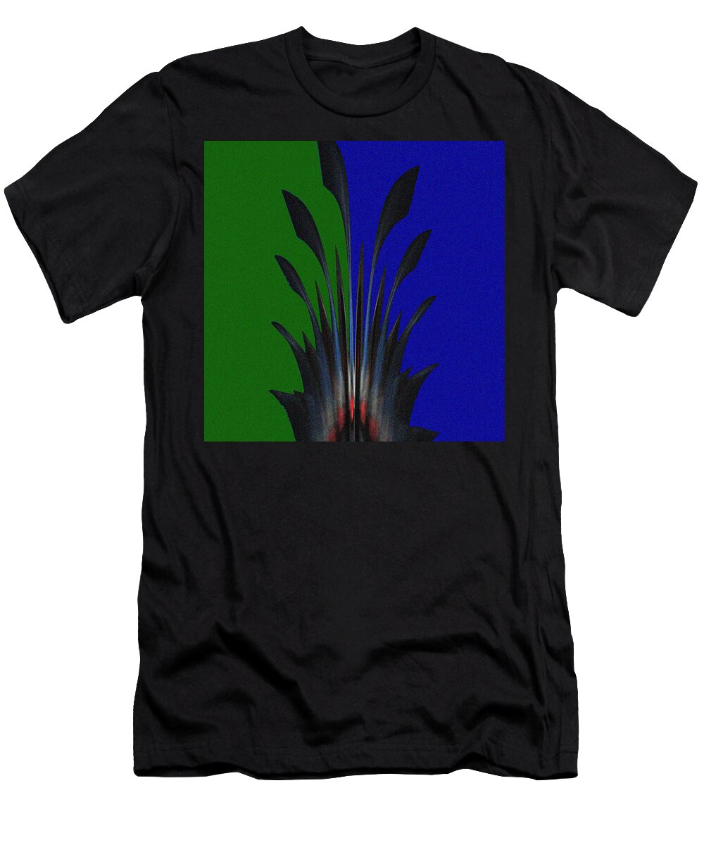 Digital T-Shirt featuring the digital art Pineapple Top No.1 by Ronald Mills