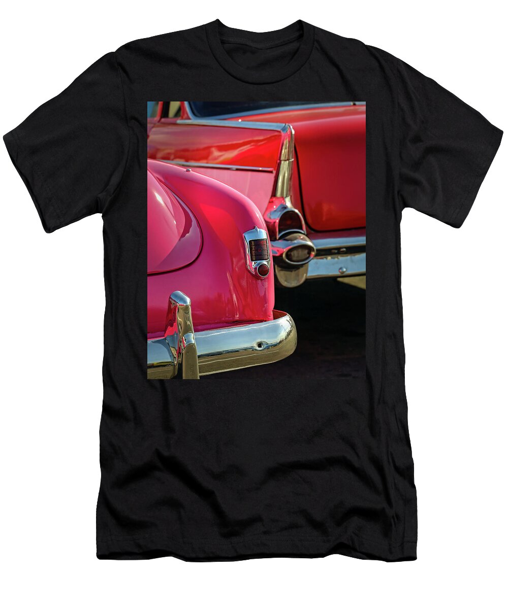 Cars T-Shirt featuring the photograph Pink and Red by M Kathleen Warren