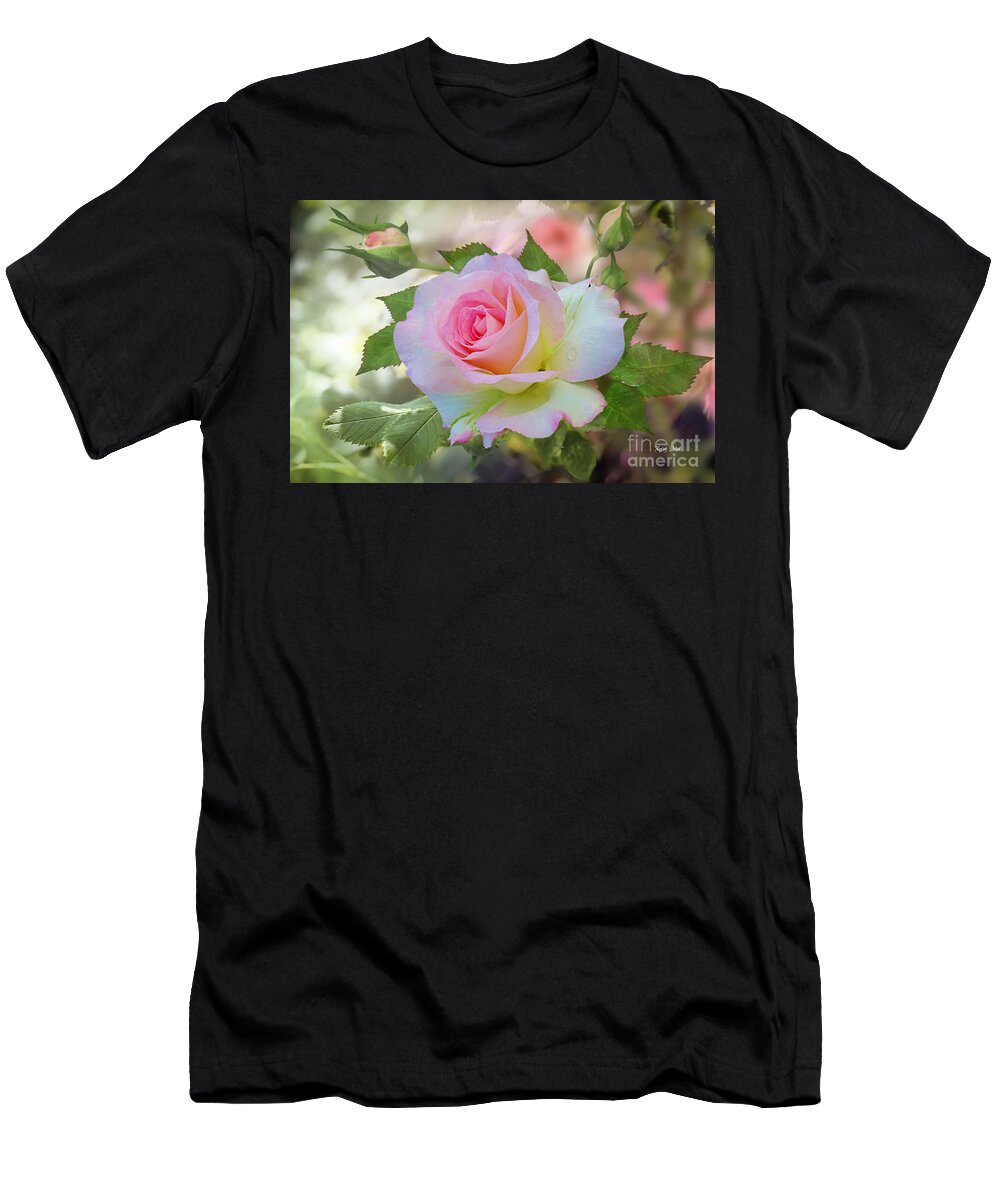 Pink Rose T-Shirt featuring the photograph Pink Blush by Morag Bates