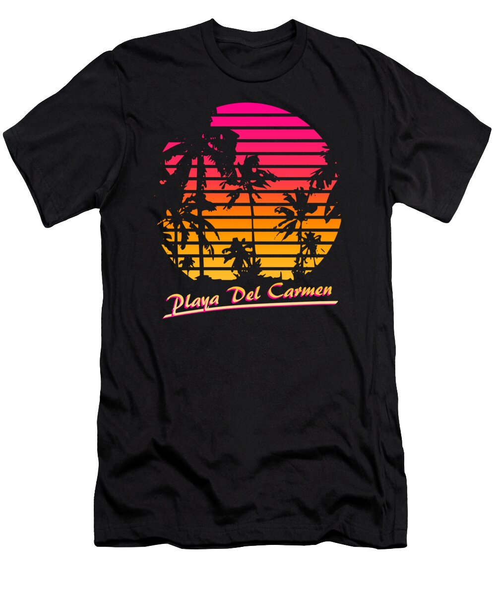 Classic T-Shirt featuring the digital art Playa Del Carmen by Filip Schpindel
