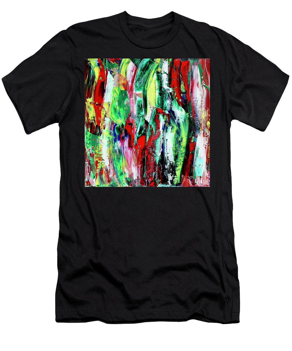 Abstract T-Shirt featuring the painting Playful Piece 1 by Teresa Moerer