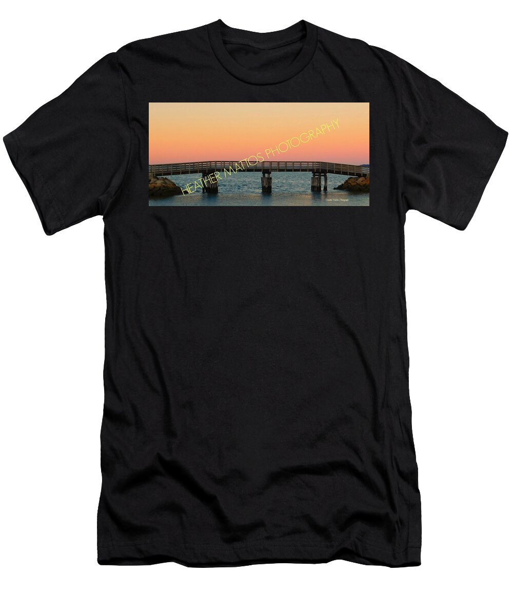 Cape Cod T-Shirt featuring the photograph Plymouth Jetty by Heather M Photography