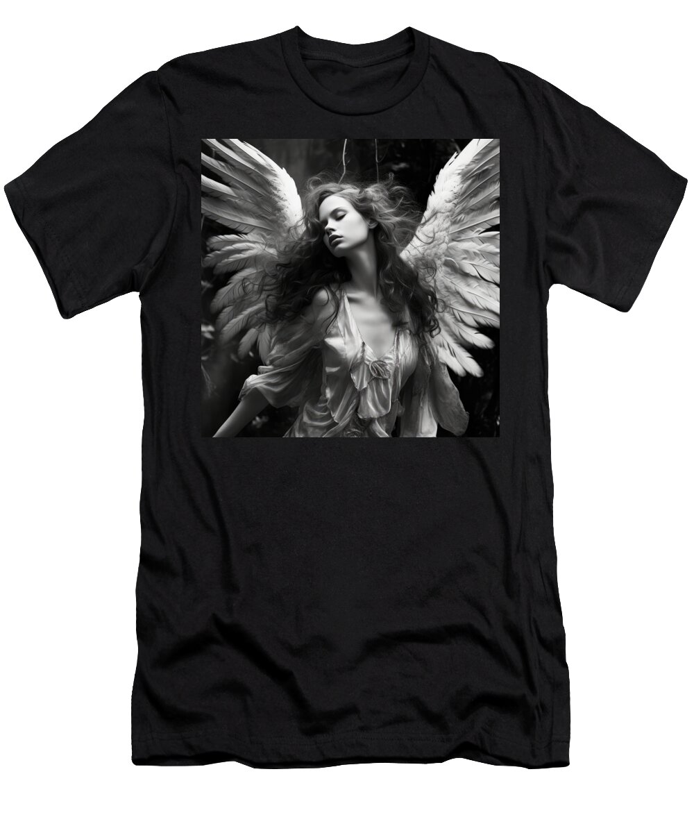 Angel T-Shirt featuring the photograph Pretty little Angel No.1 by My Head Cinema