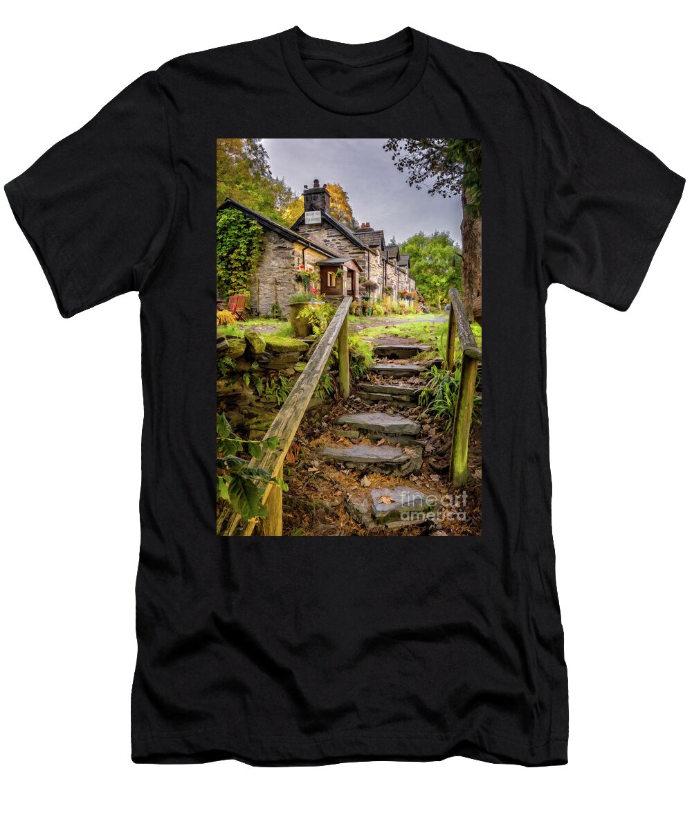 Crafnant Lake T-Shirt featuring the photograph Quaint Tea Room Wales by Adrian Evans
