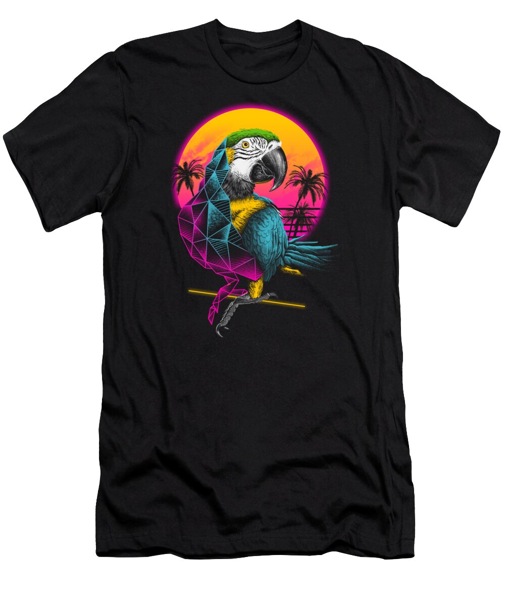 Parrot T-Shirt featuring the digital art Rad Parrot by Vincent Trinidad