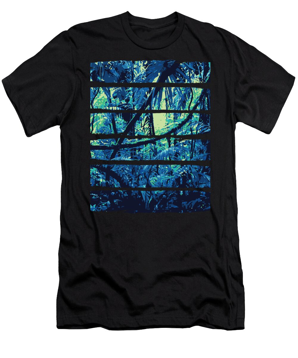 Jungle T-Shirt featuring the digital art Rain Forest by Jacob Zelazny