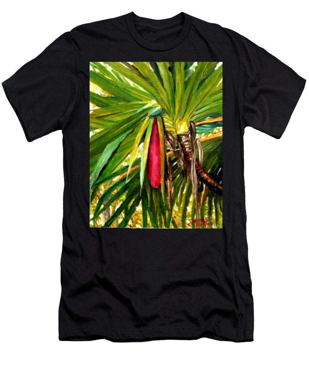 Fruit T-Shirt featuring the painting Red Fruit by Jason Sentuf