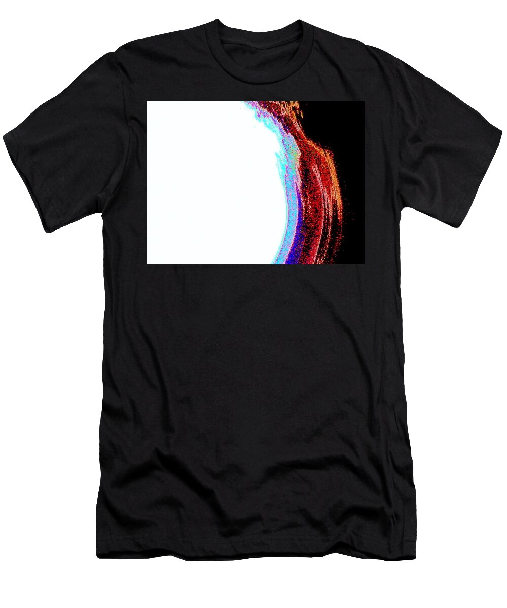 White T-Shirt featuring the digital art Remarkable Bend by Andy Rhodes