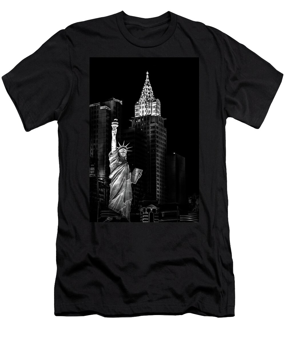 Statue Of Liberty T-Shirt featuring the photograph Replica Of Freedom by Az Jackson