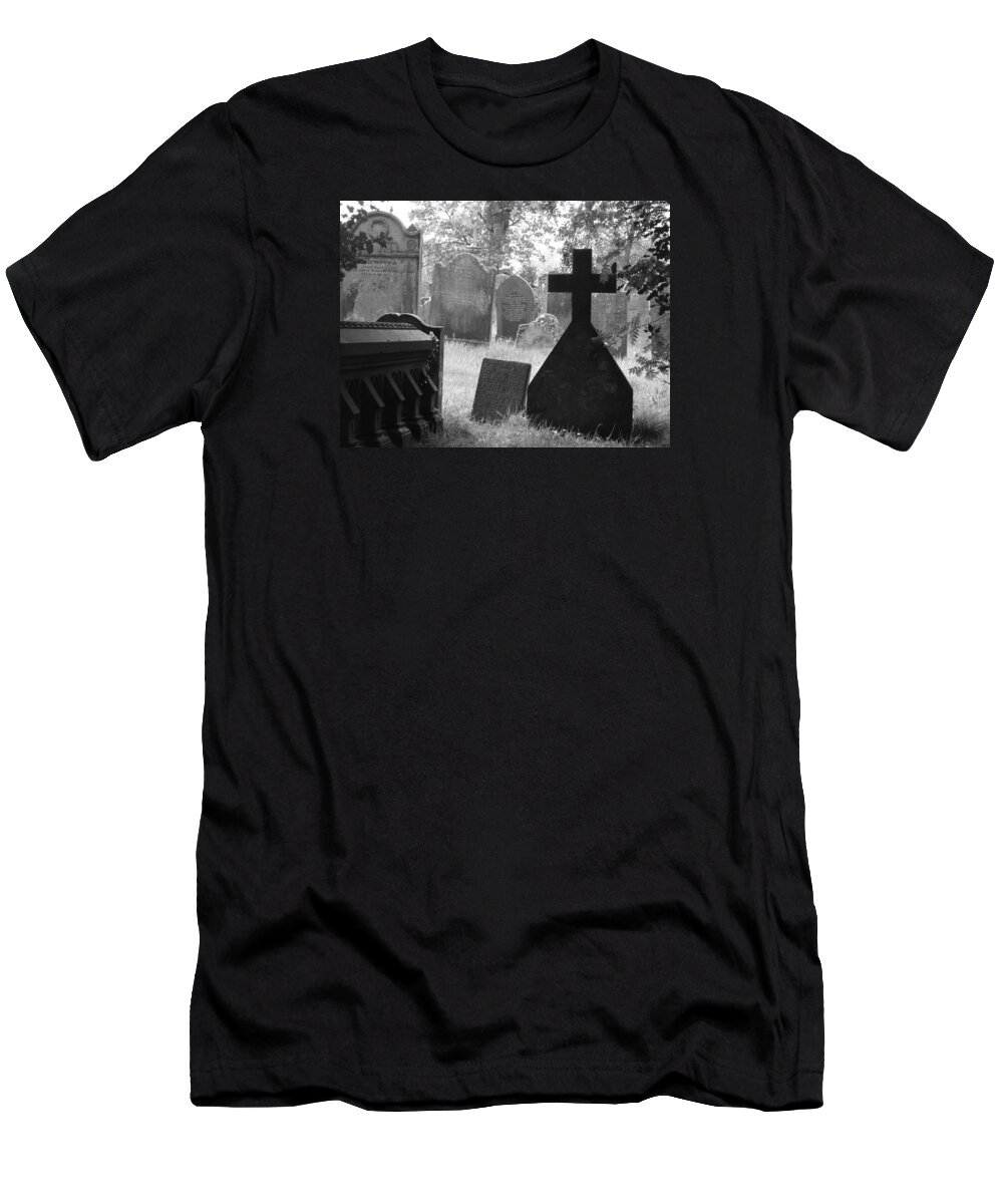 Tombstone T-Shirt featuring the photograph Resting in peace by Justin Farrimond