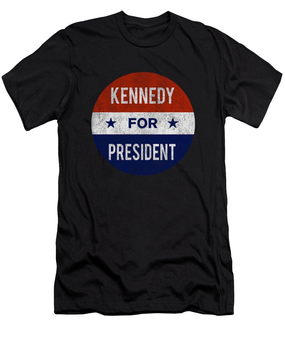 Funny T-Shirt featuring the digital art Retro Kennedy For President JFK 1960 by Flippin Sweet Gear