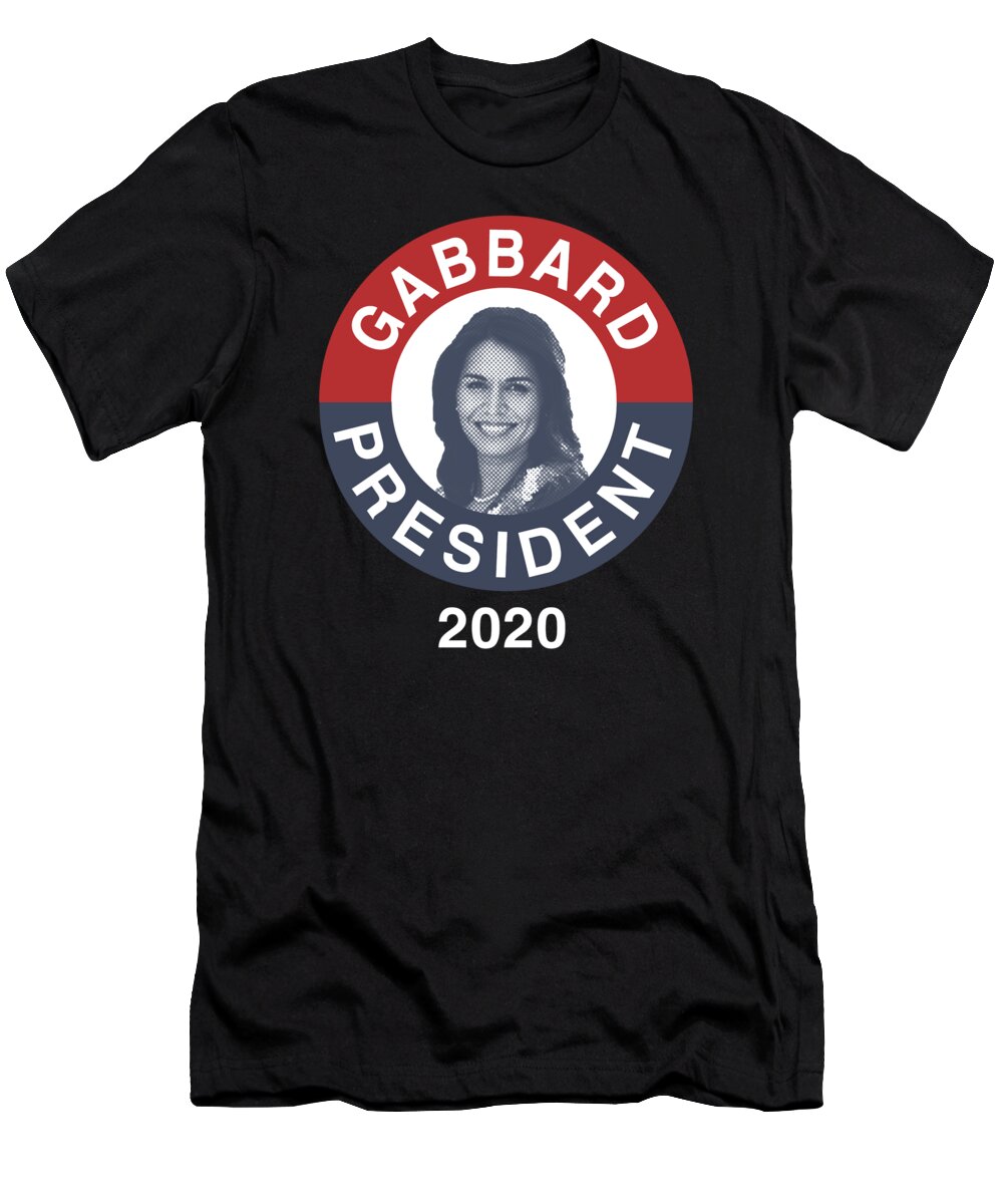 Election T-Shirt featuring the digital art Retro Tulsi Gabbard for President 2020 by Flippin Sweet Gear