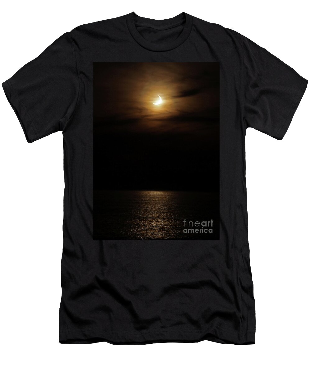 Ring Of Fire T-Shirt featuring the photograph Ring of Fire Partial Solar Eclipse by Paula Guttilla